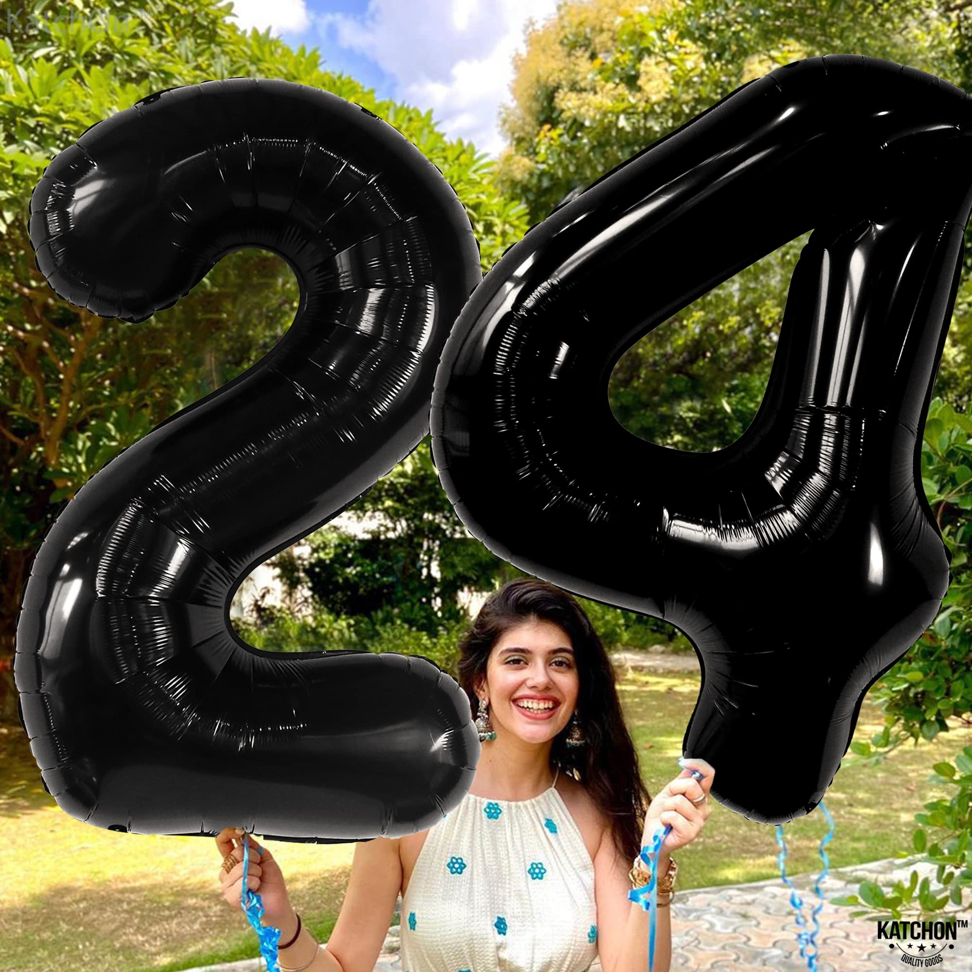 Amazon.com: KatchOn, Huge Black 24 Balloon Numbers - 40 Inch